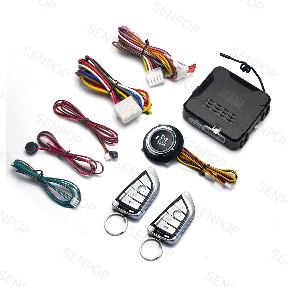 S-807R kit with BMW-style remote controls and full wiring