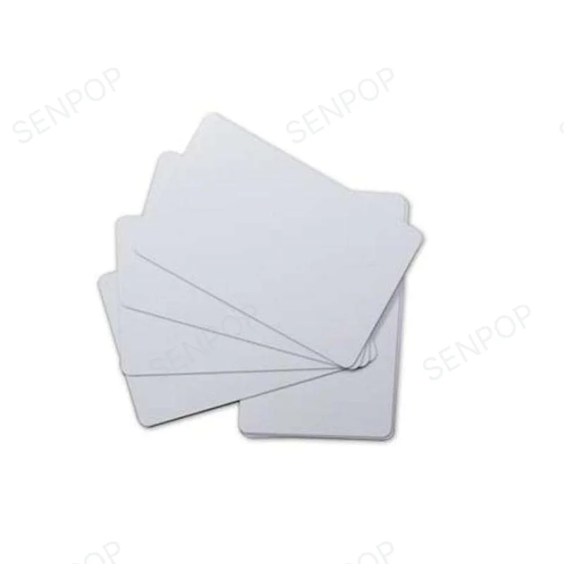 125kHz Frequency Blank RFID Card T5557 Cards 13.56mhz IC Cards White PVC IC Cards For Hotel Door LockS - Senpop