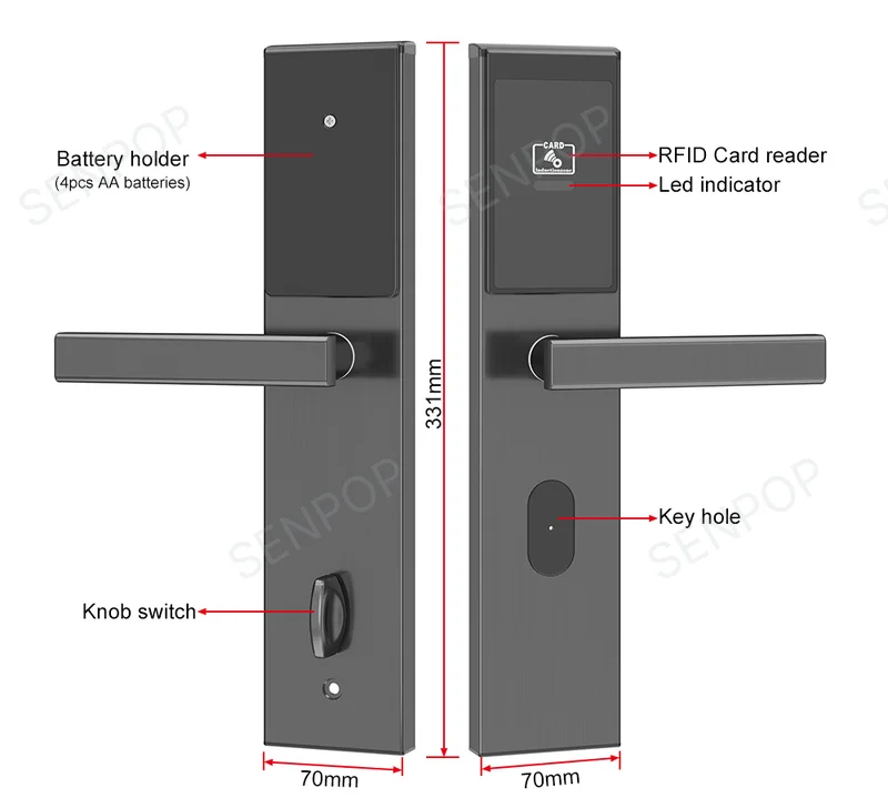 SP2031E02 RFID Hotel Door Lock photo 2