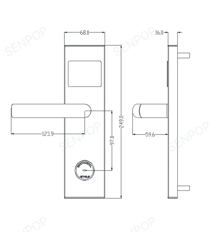 SP2036E01 RFID Hotel Door Lock photo 4