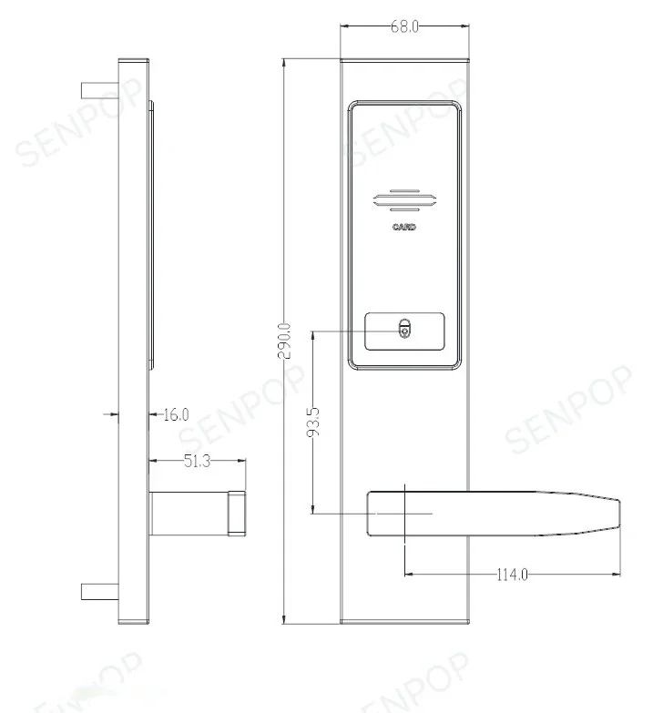 SP2037E01 dimensions & mortise 1
