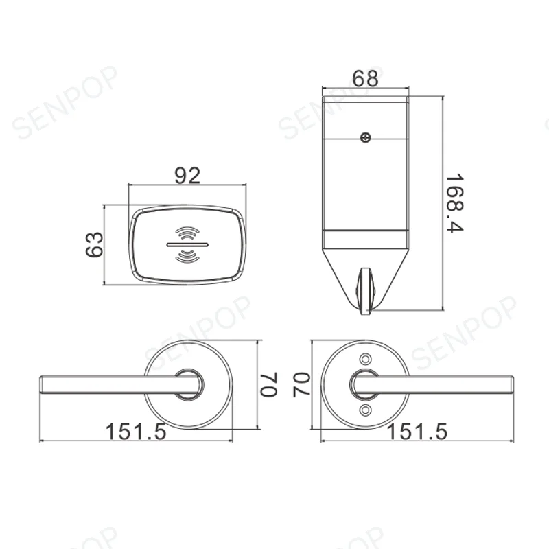 SP3016E01 RFID Hotel Door Lock photo 5