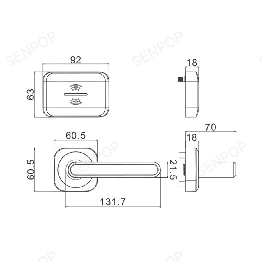 SP3018E01 RFID Hotel Door Lock photo 2